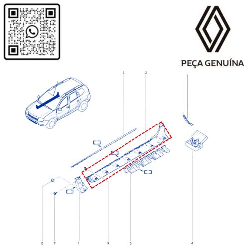 RN 65105R 764265105R SOLEIRA DIREITA OROCH 5